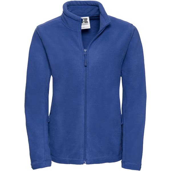 Russell Colours Ladies Full Zip Outdoor Fleece Jacket med fuld lynlås til damer