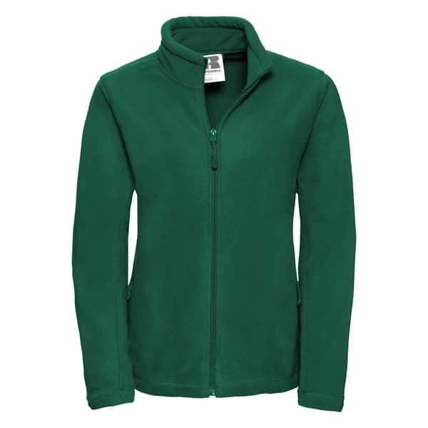 Russell Colours Ladies Full Zip Outdoor Fleece Jacket med fuld lynlås til damer