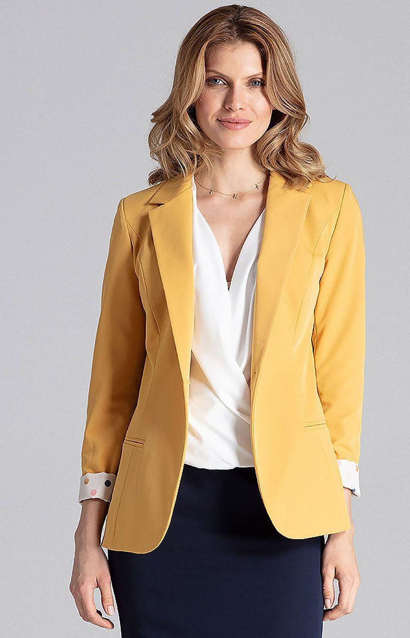 Coat M653, senap, S