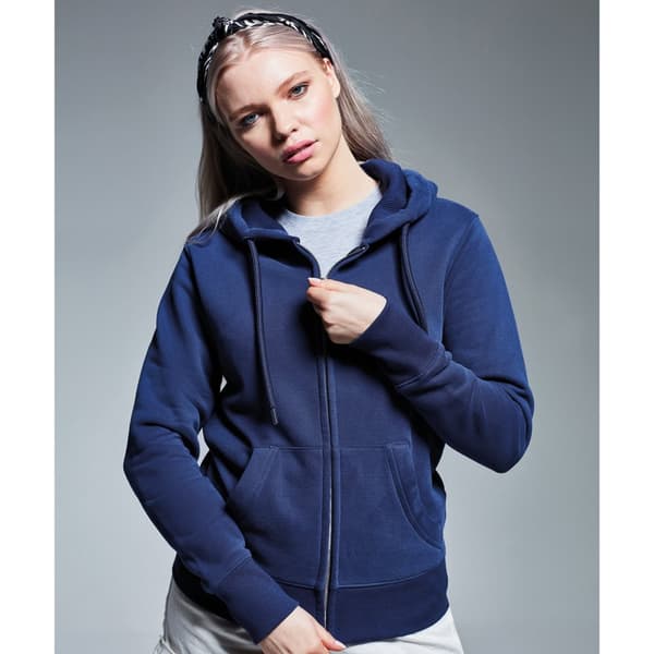 Anthem Womens/Ladies Organic Full Zip Hoodie