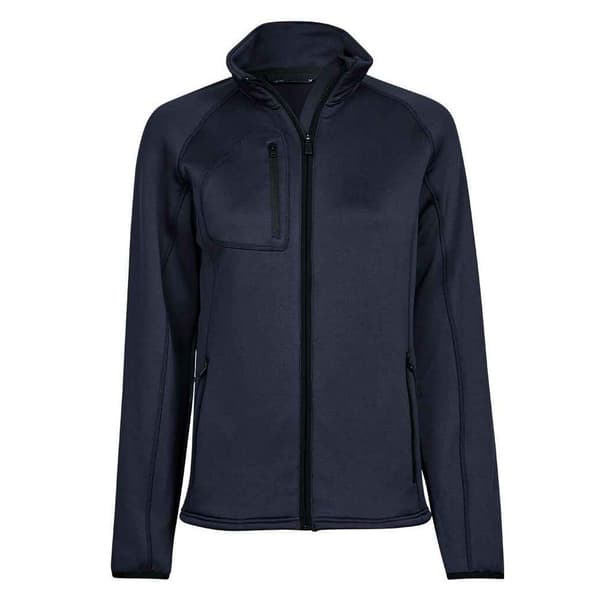 Tee Jays Fleecejakke til kvinder/damer i stretch Navy S