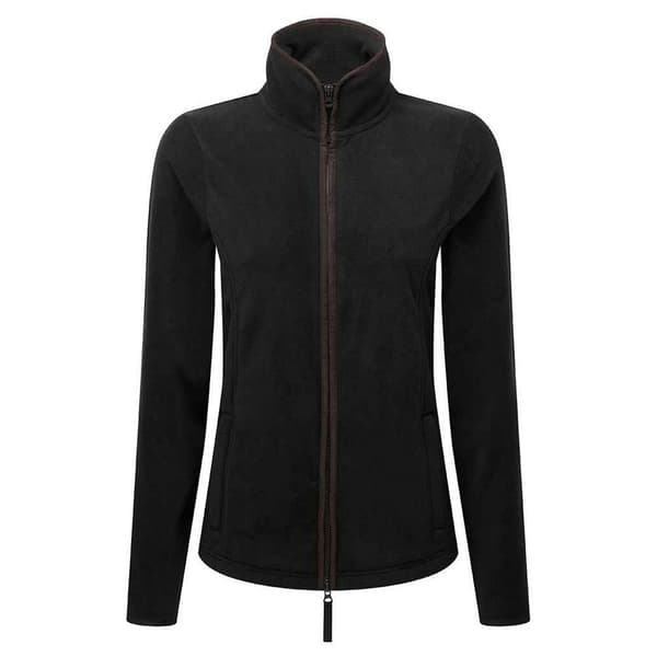 Premier Dame/kvinder Artisan Fleecejakke med kontrastfarvet trim