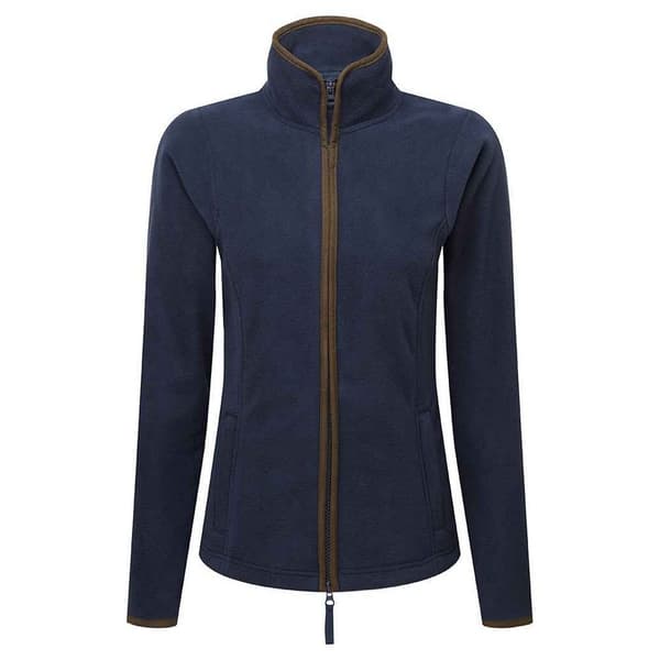 Premier Dame/kvinder Artisan Fleecejakke med kontrastfarvet trim