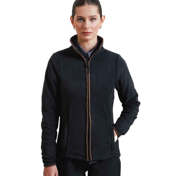 Premier Dame/kvinder Artisan Fleecejakke med kontrastfarvet trim