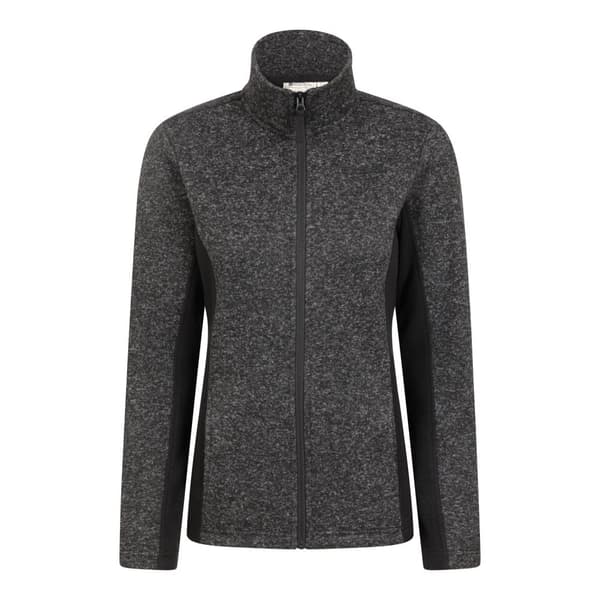 Mountain Warehouse Womens/Ladies Idris Panelled Fleece Jacket Black 12 UK