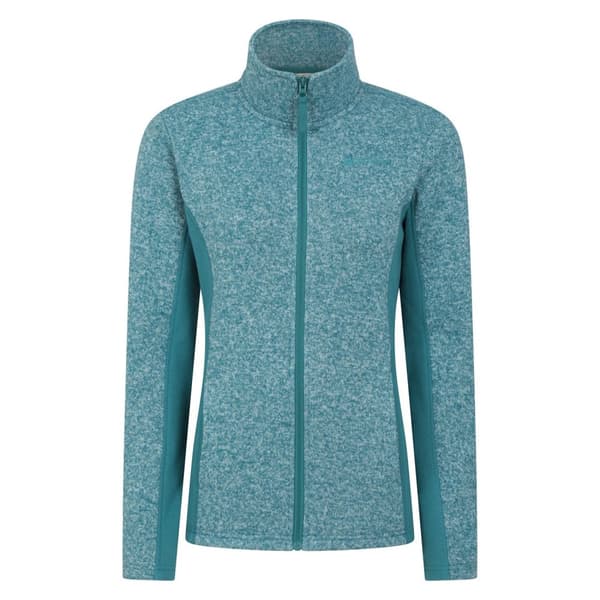 Mountain Warehouse Kvinnor/Damer Idris panelerad fleecejacka Teal 22 UK