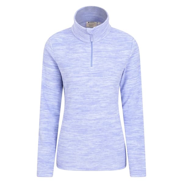 Mountain Warehouse Dame/Damer Snowdon Melange Fleece Top Lilac 12 UK