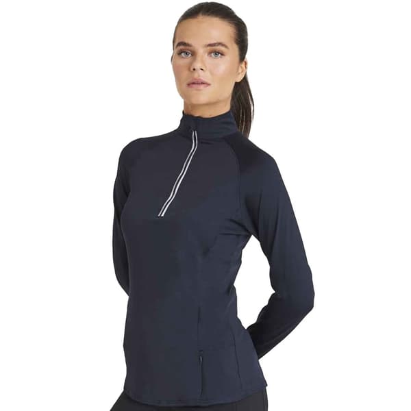 AWDis Cool Womens/Ladies Cool-Flex Half Zip Long-Sleeved Base Layer Top
