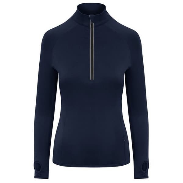 AWDis Cool Womens/Ladies Cool-Flex Half Zip Long-Sleeved Base Layer Top