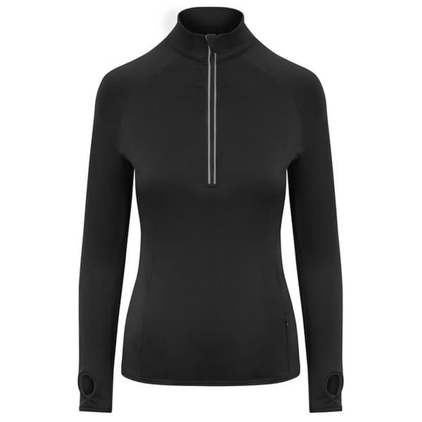 AWDis Cool Womens/Ladies Cool-Flex Half Zip Long-Sleeved Base Layer Top