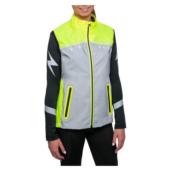 Silva Flash Womens/Ladies Lightweight Reflective Gilet Yellow/Silver L