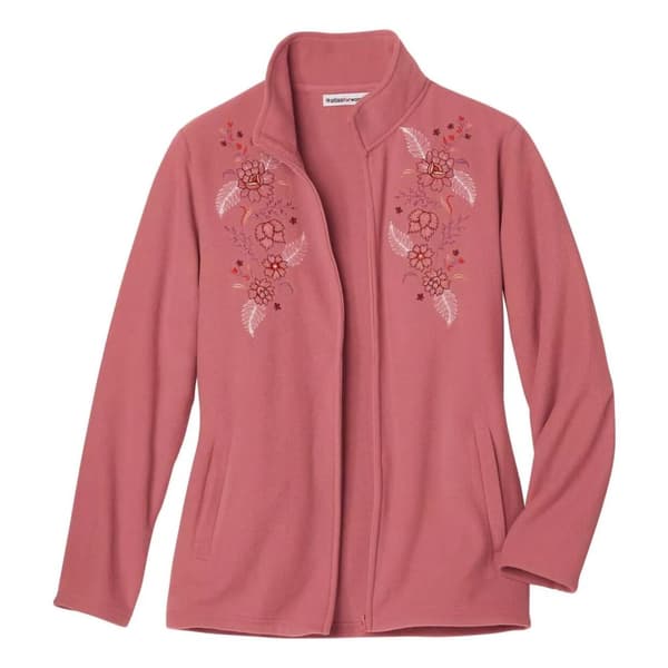 Atlas For Women Fleecejacka med broderier för kvinnor/damer
