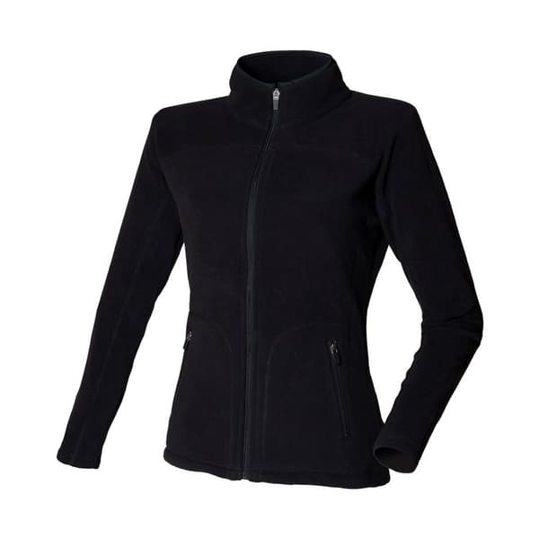 Skinni Fit Womens/Ladies Plain Microfleece Jacket Black XXL