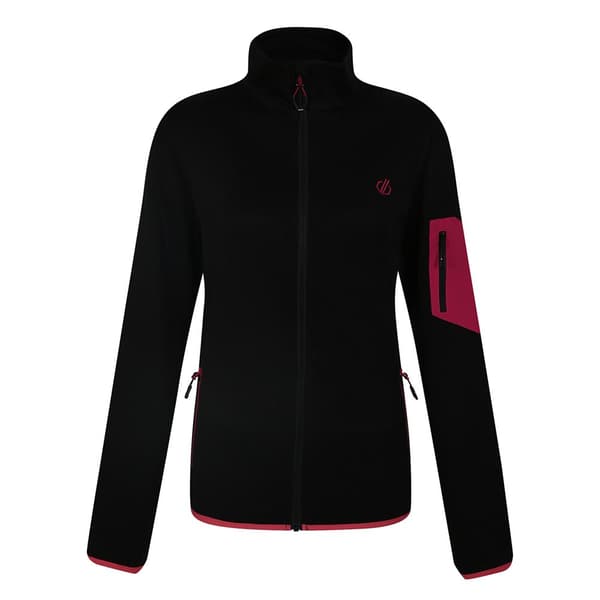 Dare 2B Womens/Ladies Mountain Series Full Zip Fleece Jacket Black 8 UK