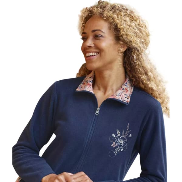 Atlas for Women Womens/Ladies Embroidered Fleece Top & Bottom Set