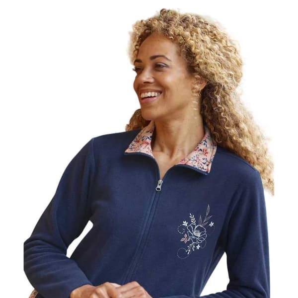 Atlas for Women Womens/Ladies Embroidered Fleece Top & Bottom Set