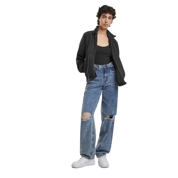 Urban Classics Womens/Ladies Plain Polar Fleece Double Layer Jacket