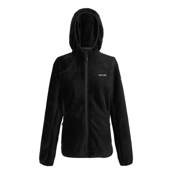 Regatta Endra Fleecejacka med huva, dam/dam Black 10 UK