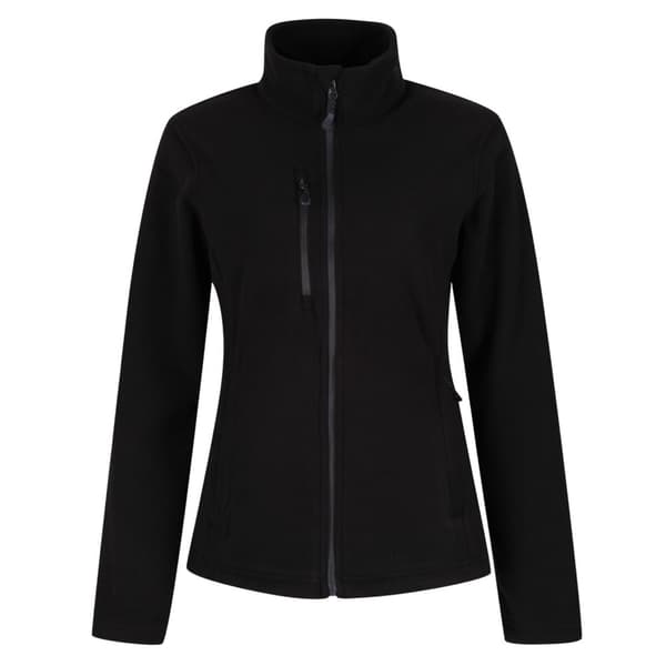 Regatta Professional Womens/Ladies Recycled Full Zip Fleece Jacket Black 12 UK