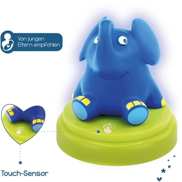 Ansmann Elephant 1800-0017-510 LED-nattlampa Elefant LED Blå