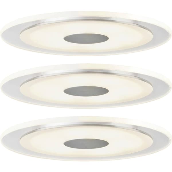 Paulmann 92543 Whirl LED-inbyggnadsbelysning Set 3 st LED LED fast installerad 18 W Aluminium Gjuten aluminium