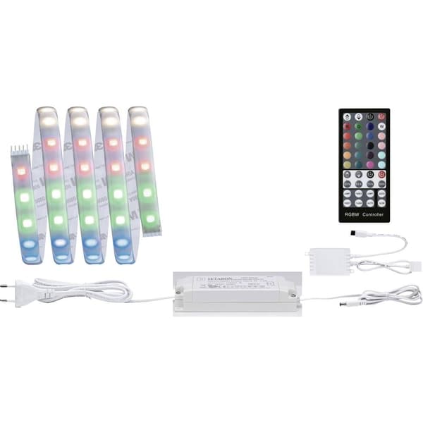 Paulmann MaxLED RGBW 70627 LED-list bas-set med kontakt 24 V 1.5 m RGB, Varmvit 1 st