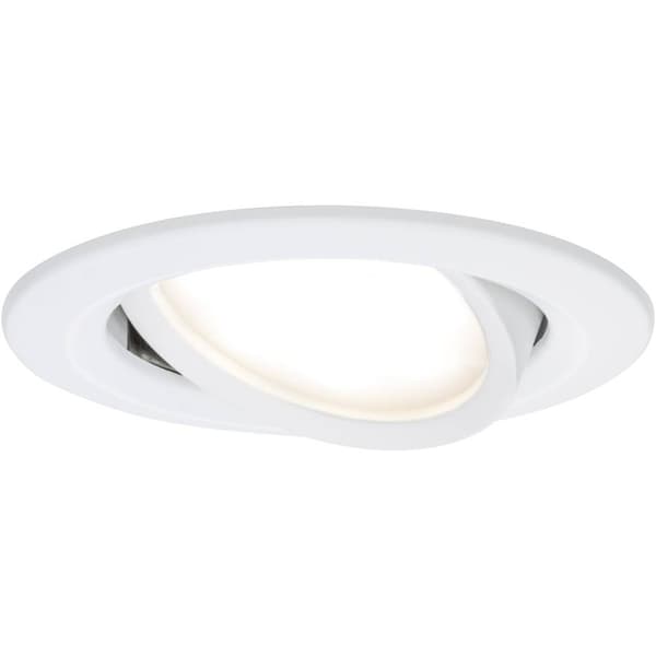 Paulmann 93876 Coin Slim LED-inbyggnadsbelysning LED LED fast installerad 6 W Matt vit