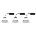 Miniatyrbild 4 av 4: Paulmann 93878 Coin Slim LED-inbyggnadsbelysning Set 3 st LED LED fast installerad 18 W Järn (borstad)