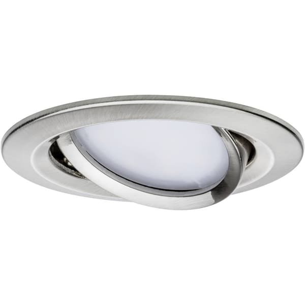 Paulmann 93877 Coin Slim LED-inbyggnadsbelysning LED LED fast installerad 6 W Järn (borstad)