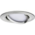 Miniatyrbild 2 av 2: Paulmann 93877 Coin Slim LED-inbyggnadsbelysning LED LED fast installerad 6 W Järn (borstad)