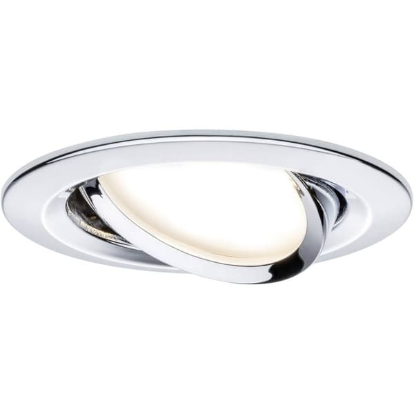 Paulmann 93880 Coin Slim LED-inbyggnadsbelysning Set 3 st LED LED fast installerad 6 W Krom