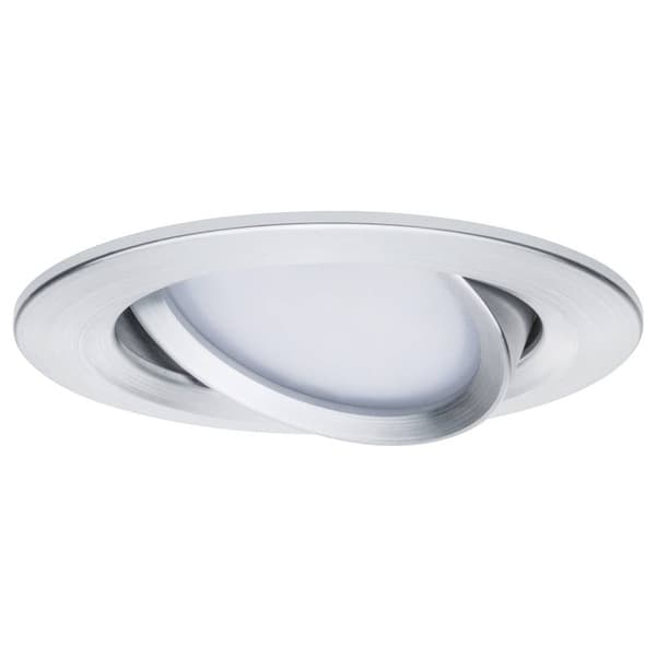 Paulmann 93903 Coin Slim LED-inbyggnadsbelysning Set 3 st LED LED fast installerad 18 W Aluminium (borstad)