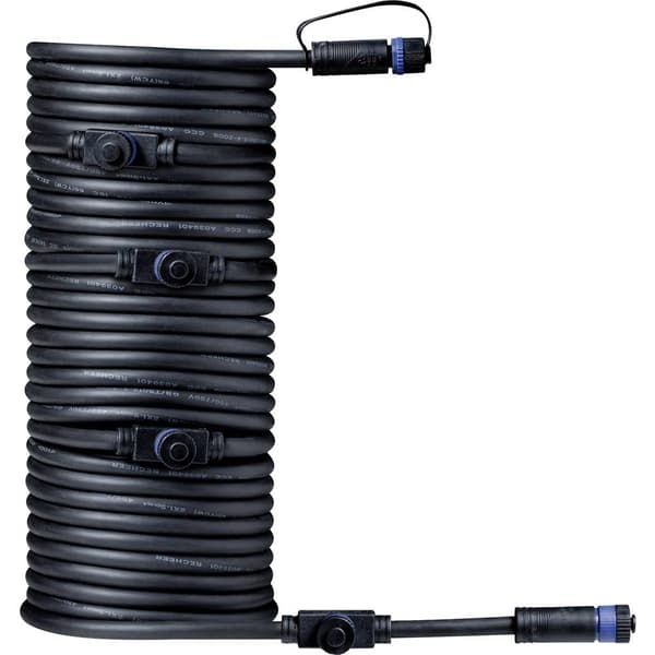 Paulmann 93930 Belysningssystem Plug&Shine 5-faldig-fördelare Svart