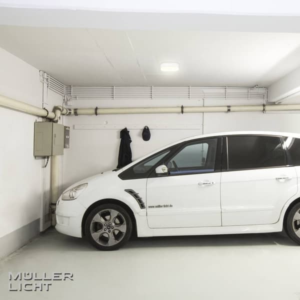 StarLicht Bulkhead LED-våtrumsbelysning med rörelsedetektor LED LED fast installerad 8 W Neutralvit Vit