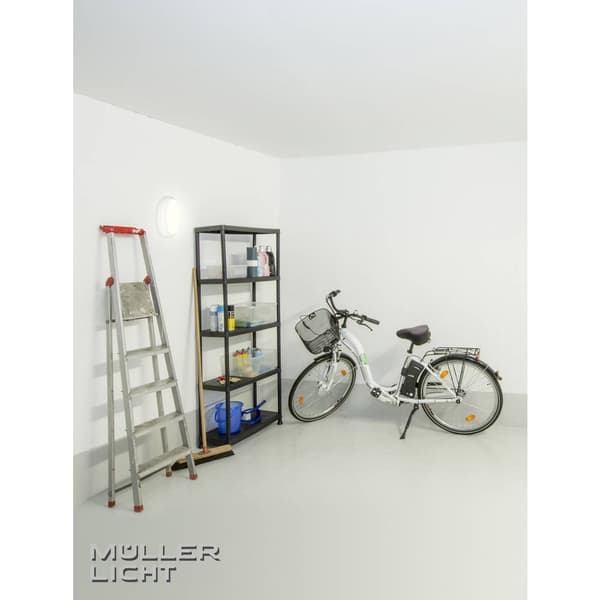 StarLicht Bulkhead LED-våtrumsbelysning med rörelsedetektor LED LED fast installerad 8 W Neutralvit Vit