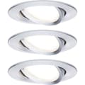 Miniatyrbild 1 av 4: Paulmann 93487 Nova Inbyggnadsbelysning Set 3 st LED LED 18 W Aluminium (vriden)