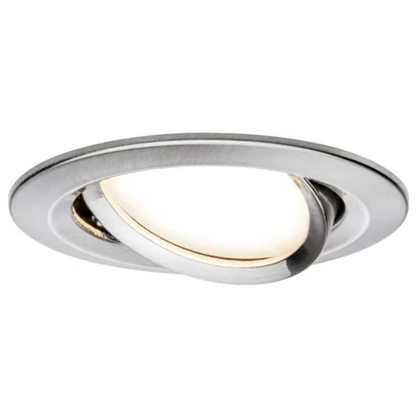 Paulmann 93483 Nova Inbyggnadsbelysning Set 3 st LED LED 6 W Järn (borstad)