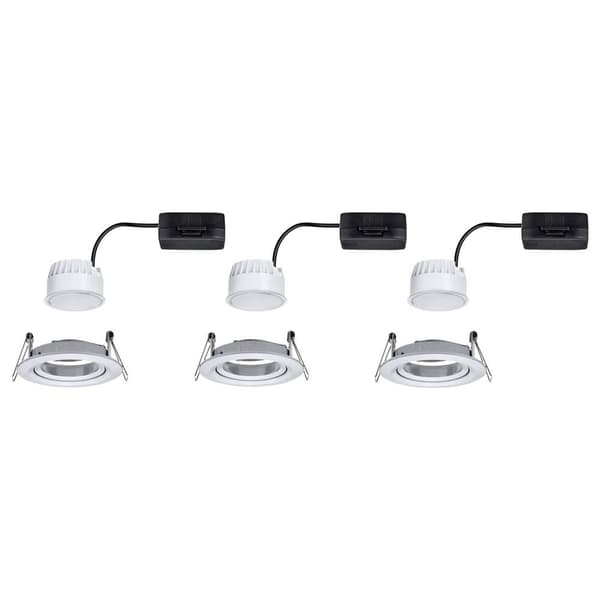 Paulmann 93451 Nova Inbyggnadsbelysning Set 3 st LED LED 18 W Aluminium (vriden)