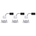 Miniatyrbild 4 av 5: Paulmann 93451 Nova Inbyggnadsbelysning Set 3 st LED LED 18 W Aluminium (vriden)