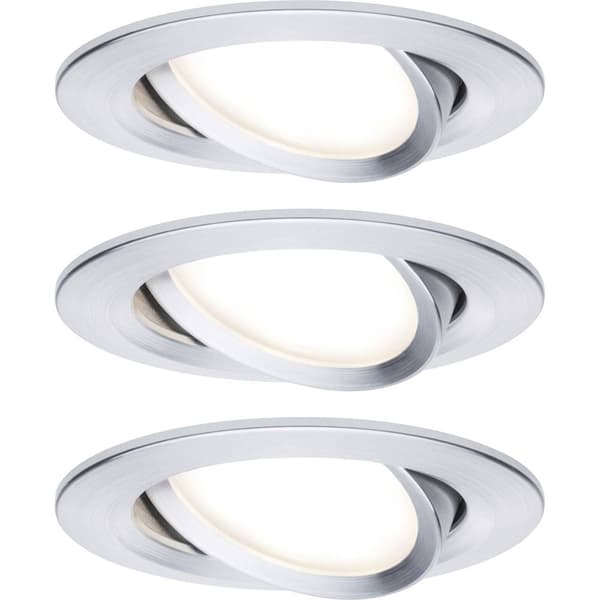 Paulmann 93451 Nova Inbyggnadsbelysning Set 3 st LED LED 18 W Aluminium (vriden)