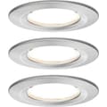 Miniatyrbild 1 av 5: Paulmann Nova Badrumsbelysning downlight Set 3 st LED LED 18 W IP44 Järn (borstad)