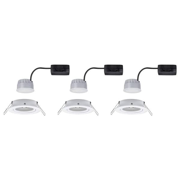 Paulmann 93485 Nova Inbyggnadsbelysning Set 3 st LED LED 18 W Matt vit