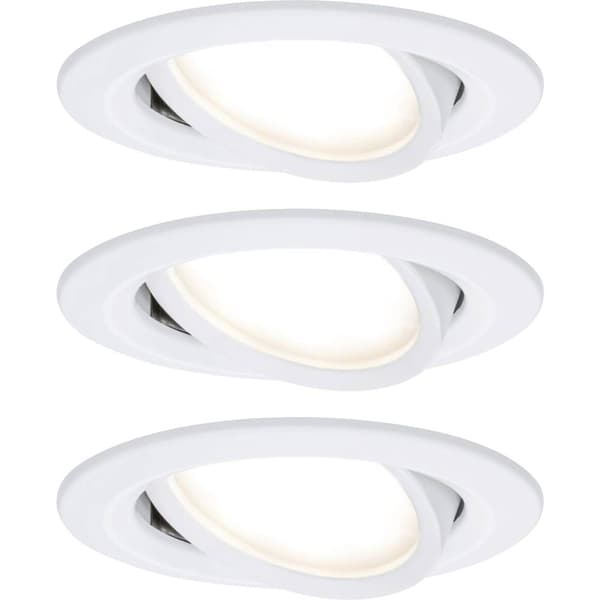 Paulmann 93485 Nova Inbyggnadsbelysning Set 3 st LED LED 18 W Matt vit Vit