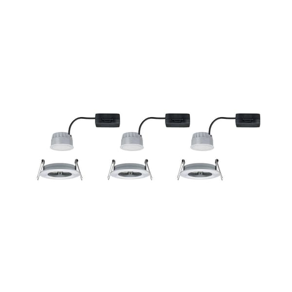 Paulmann Nova Badrumsbelysning downlight Set 3 st LED LED 18 W IP44 Aluminium (vriden)