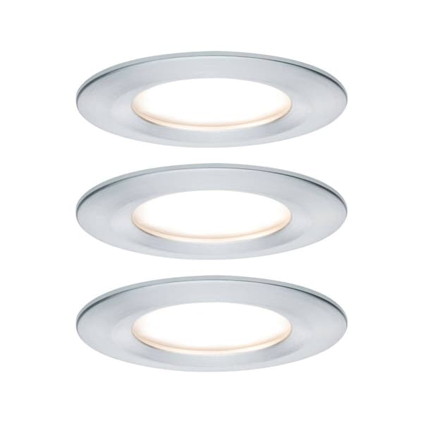 Paulmann Nova Badrumsbelysning downlight Set 3 st LED LED 18 W IP44 Aluminium (vriden) Gjuten aluminium