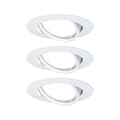 Miniatyrbild 1 av 3: Paulmann 93422 Base Inbyggnadsbelysning Set 3 st LED GU10 15 W Vit