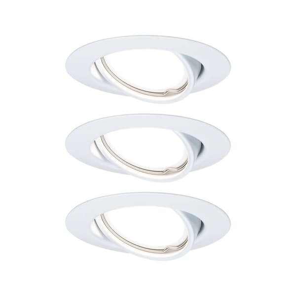 Paulmann 93422 Base Inbyggnadsbelysning Set 3 st LED GU10 15 W Vit Vit