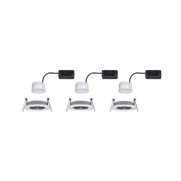 Paulmann Nova Badrumsbelysning downlight Set 3 st LED LED 18 W IP44 Aluminium (vriden)