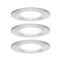 Miniatyrbild 1 av 4: Paulmann Nova Badrumsbelysning downlight Set 3 st LED LED 18 W IP44 Aluminium (vriden)