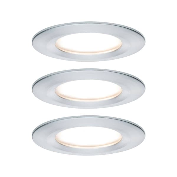 Paulmann Nova Badrumsbelysning downlight Set 3 st LED LED 18 W IP44 Aluminium (vriden) Gjuten aluminium
